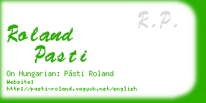 roland pasti business card